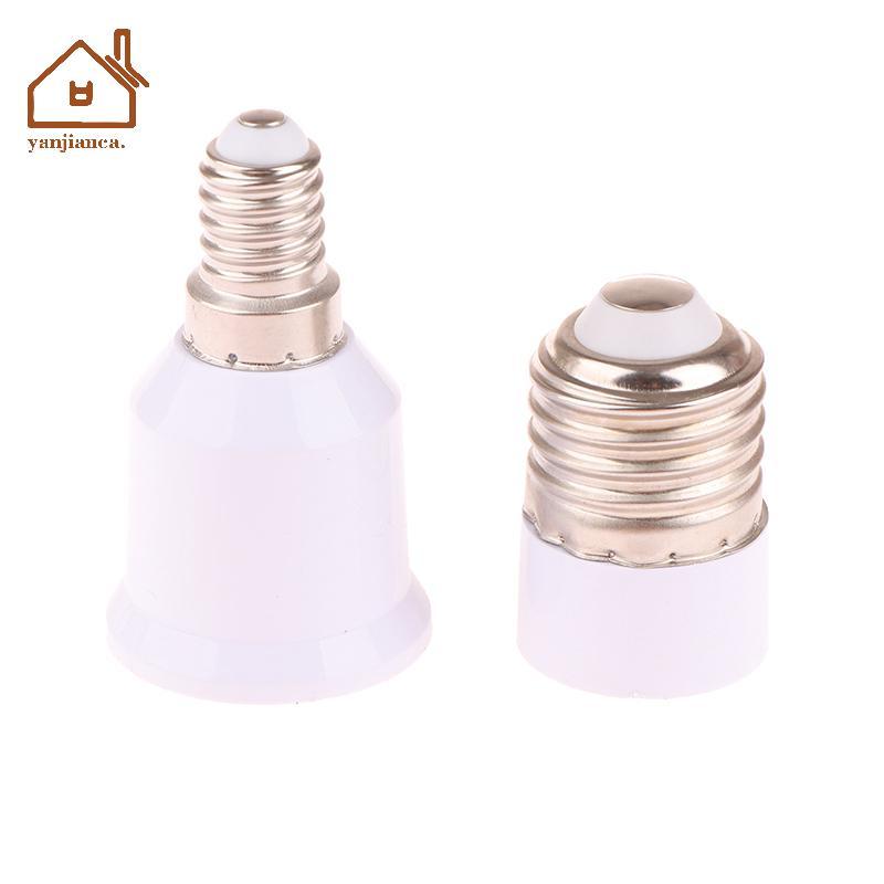 YANCA 1 Bộ Chuyển Đổi Bóng Đèn LED E14 Sang E27 / E27 Sang E14 Đế Bóng Đèn E14 Nữ E27 Nam Adapter Ch