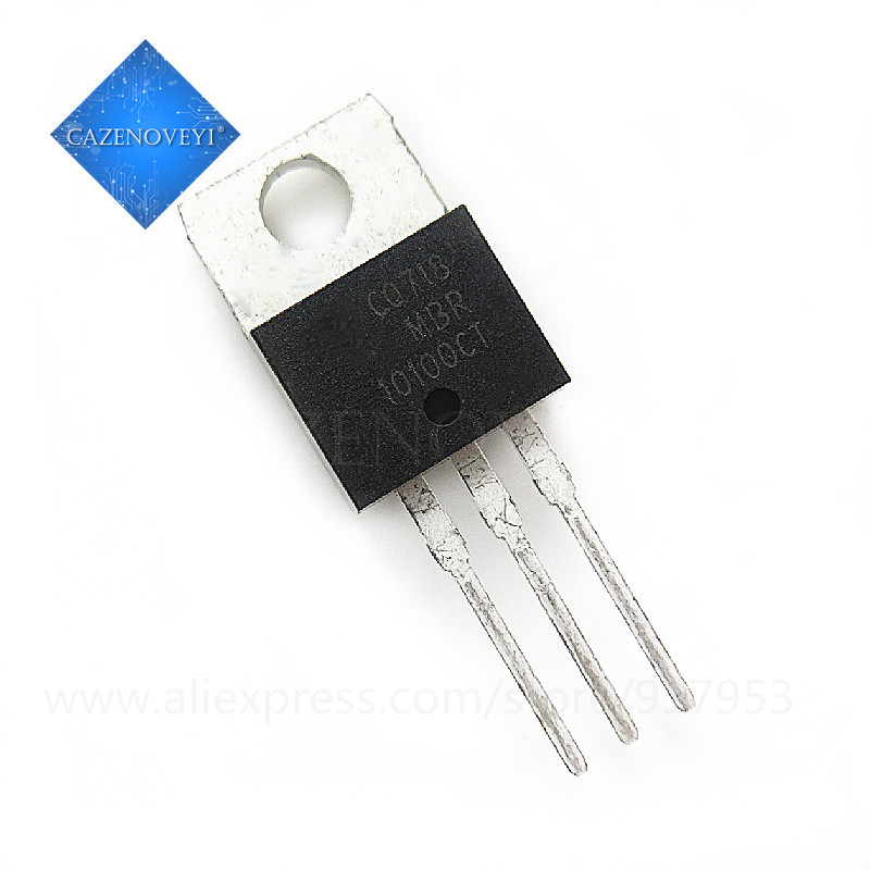 10 Mảnh MBR10100CT MBR10100 MBR10100C TO-220 Schottky & Chỉnh Lưu chip 10A 100V
