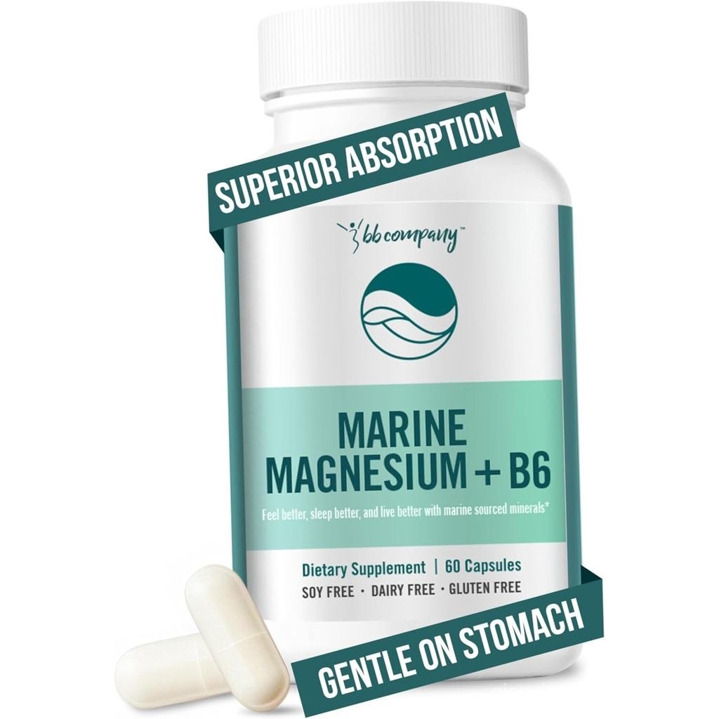 BB Company Aquamin Ocean Magiê 200mg |   Dễ hòa tan hơn Magiê Glycinate |   Phụ nữ có nguồn thực phẩ