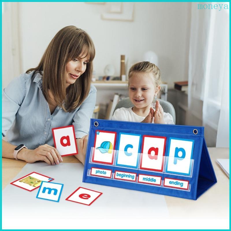 Mya CVC Words Phonics Games Pocket Chart Đồ chơi giáo dục đánh vần mẫu giáo