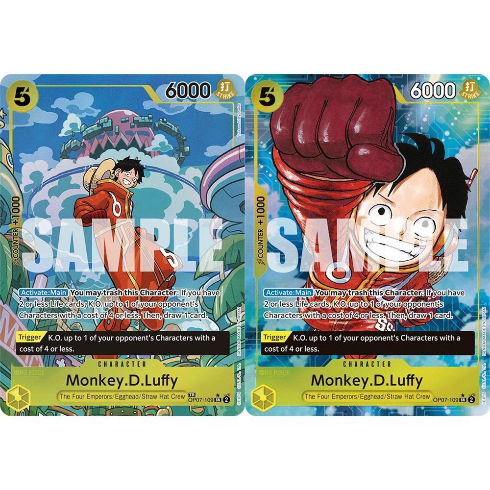 Thẻ sưu tập ONE PIECE Khỉ D. Luffy OP07-109 EN DIY Chất Lượng Cao Tự Làm Trò Chơi Anime Thẻ Quà Tặng