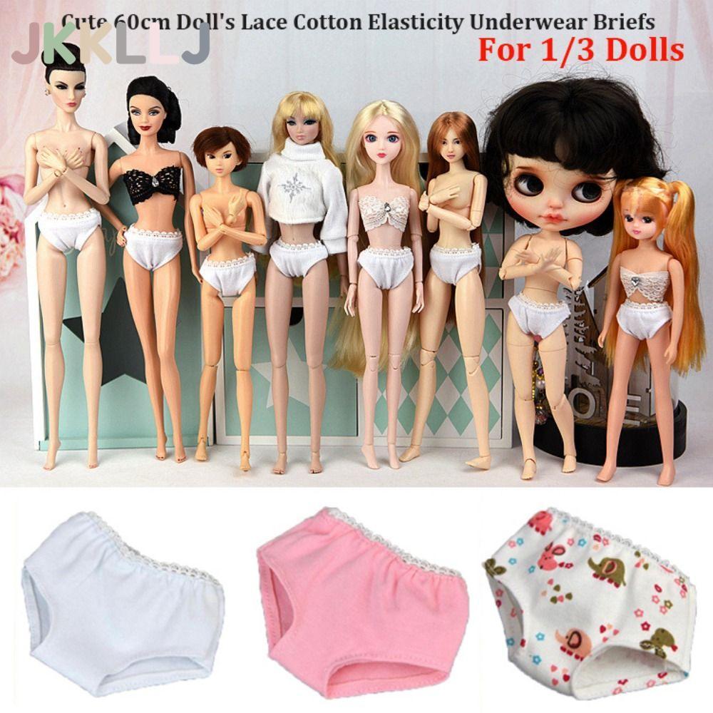 Đồ lót búp bê JKKLLJ 60cm, Đồ lót Cotton ren co giãn DIY, Đồ chơi trẻ em chất lượng cao 3 màu Trang 