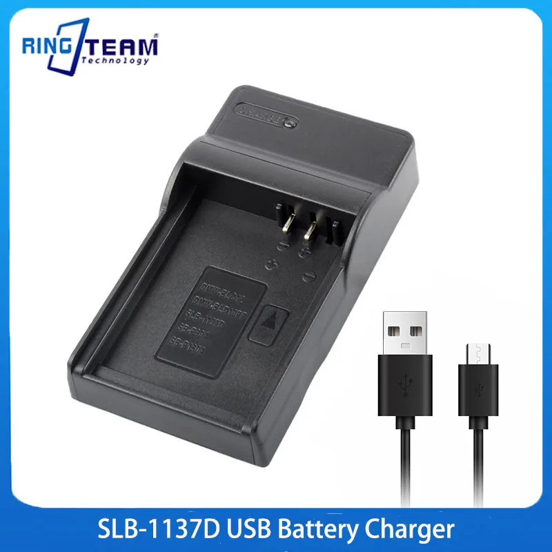 Bộ sạc USB SLB-1137D được áp dụng cho máy ảnh kỹ thuật số Digimax L74 Wide, NV11, NV30, NV40, NV24HD