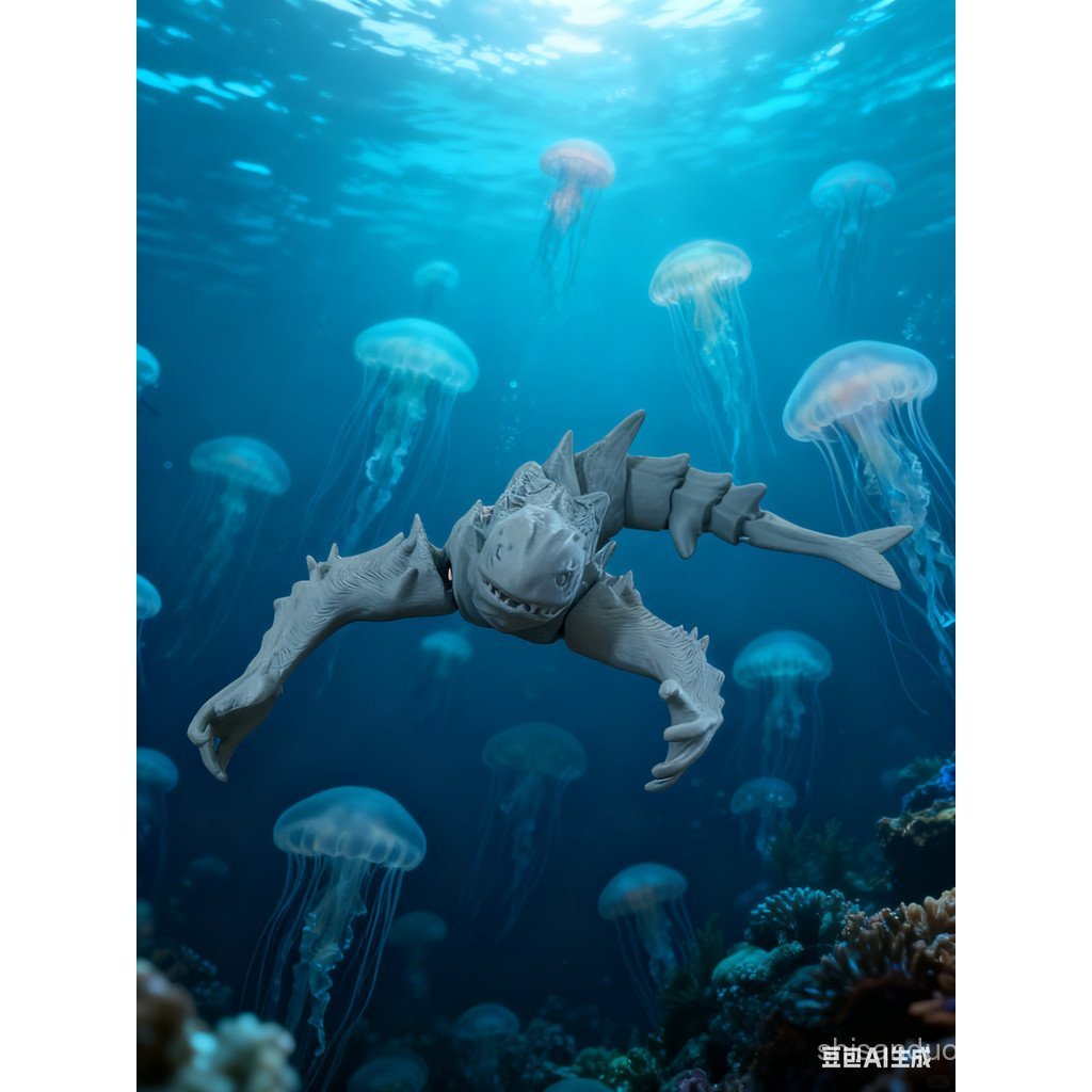 Sản phẩm mới In 3D Nam Cực Ninggen Deep-Sea Beast Deep-Sea Mini Navigation Gramaya Giant Kun Plulivi