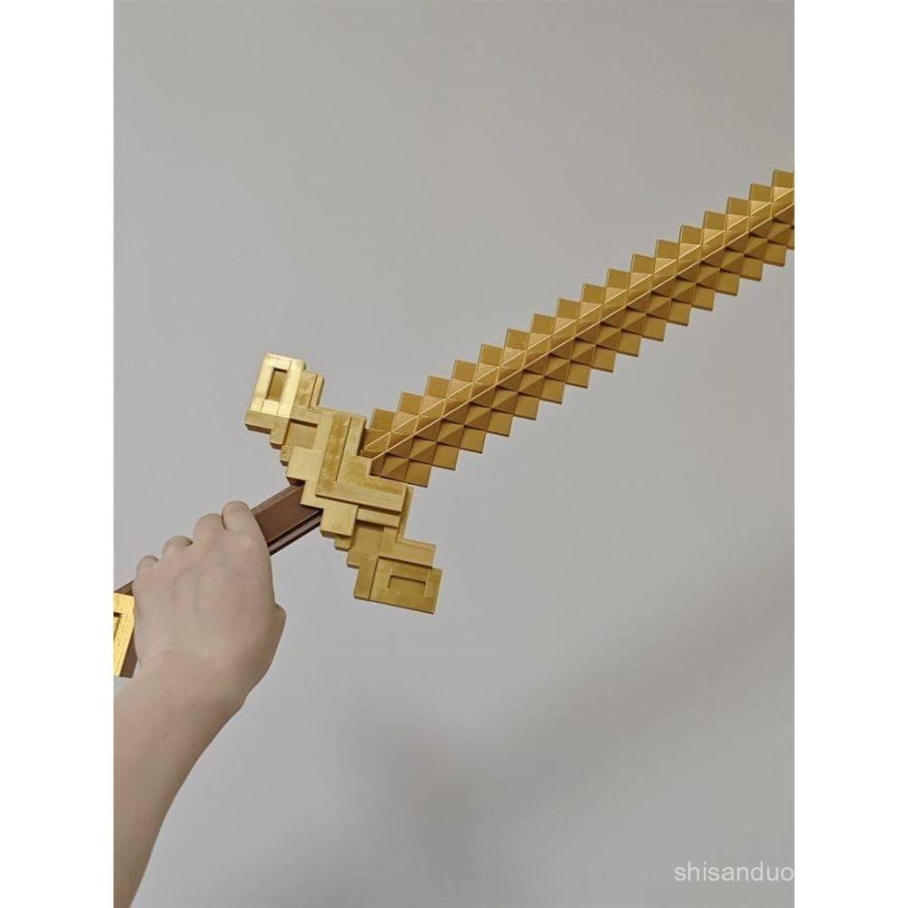 Sản Phẩm Mới Minecraft Phim Hàng Hóa mc3d In Mô Hình Đồ Chơi Sắt Vàng Thanh Kiếm Lắp Ráp Mô Hình cos