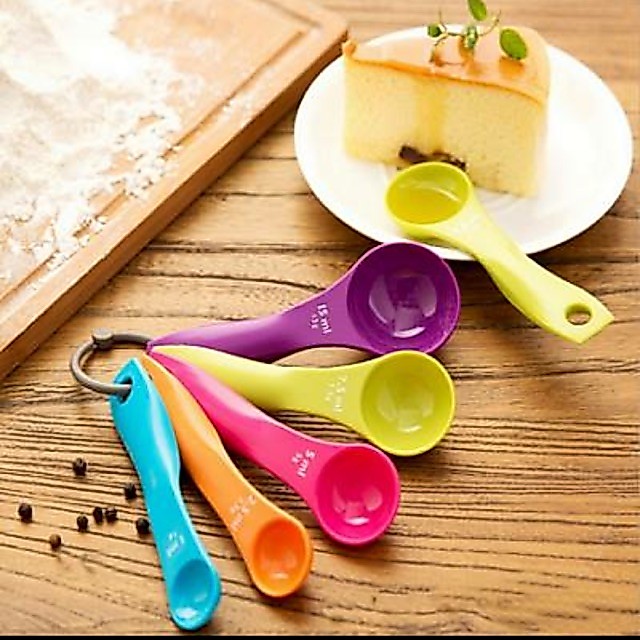 Bộ thìa đong 5 món màu sắc