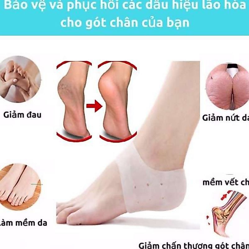 [SIÊU RẺ] Combo 2 Miếng Lót Bao Gót Chân Silicon