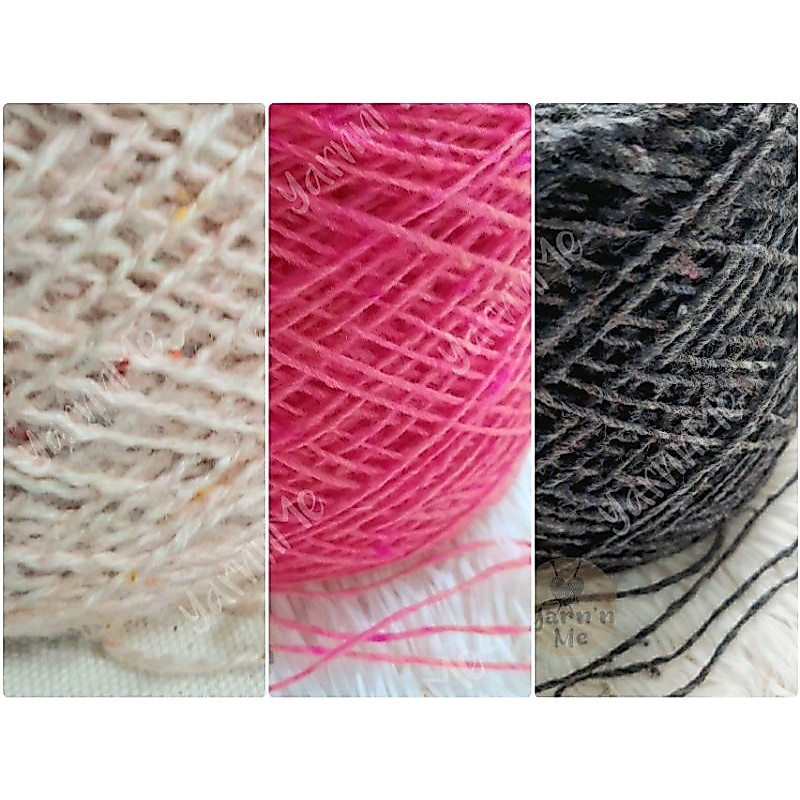 (nhiều màu) Sợi cotton phẩy, len phẩy (len hoa) các loại