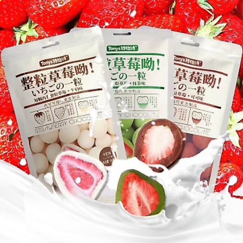 Socola bọc dâu gói 32gr vs 60gr saleeeeeeeee