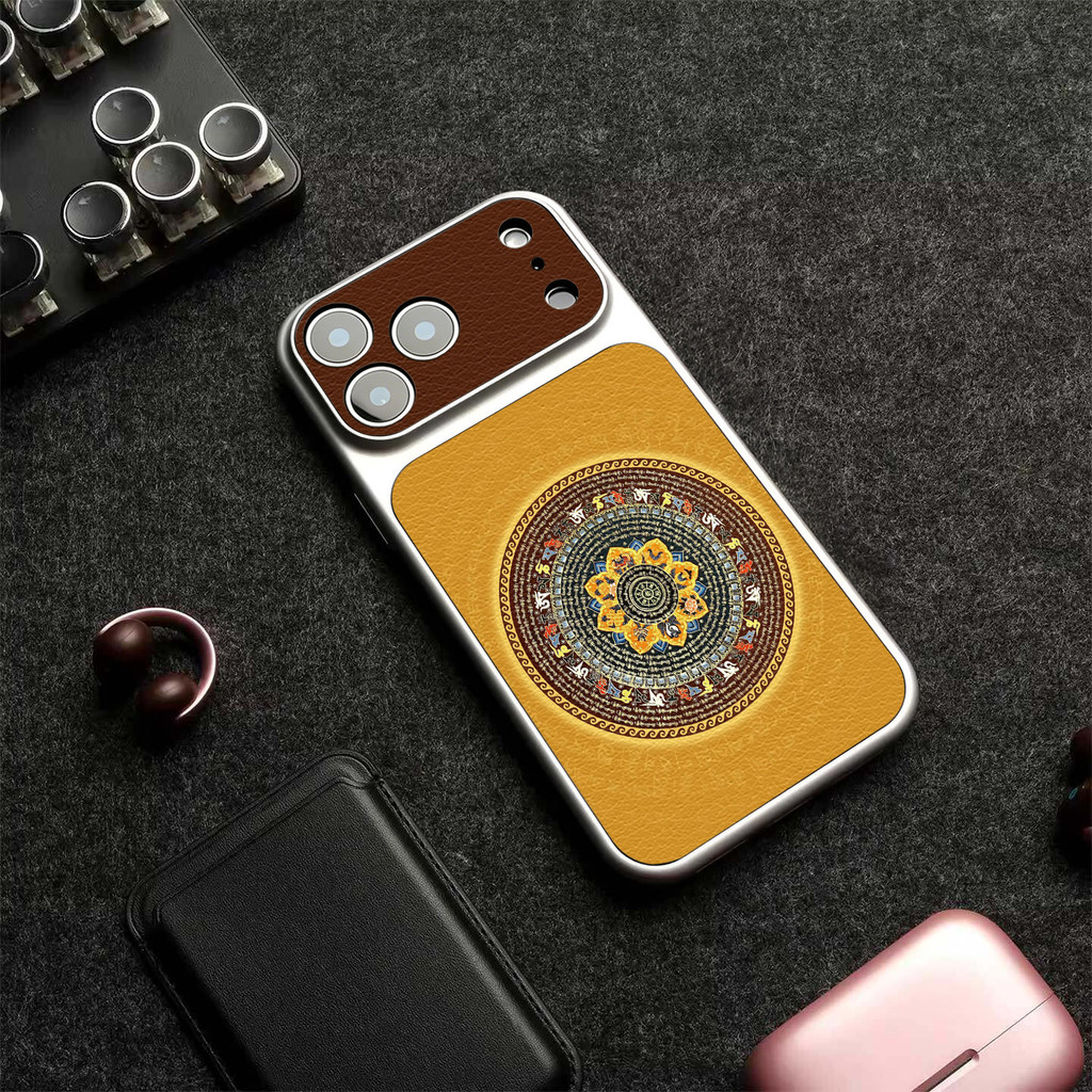 Ốp điện thoại Mantra sáu xương Thích hợp cho iPhone17promax Apple 16pro Phong cách Trung Quốc 15plus