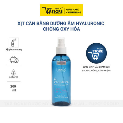 Nước Cân Bằng Dưỡng Ẩm Dạng Xịt Hyaluronic Giảm Oxy Hóa Ziaja Acai Berry 200ml Lành Tính Với Làn Da EUPC STORE