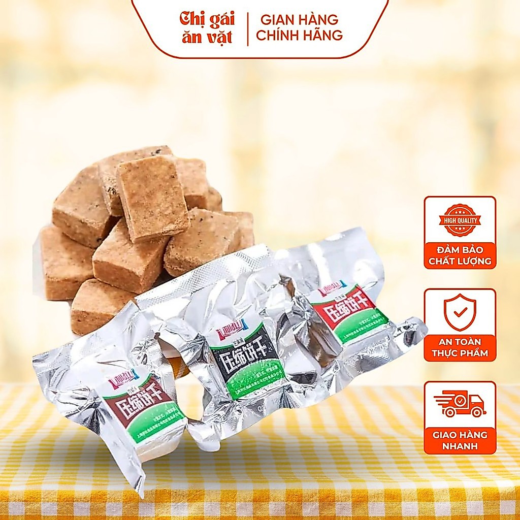 Lương Khô Mini Lila , Lương Khô Nén Tiện Lợi Thơm Ngon Chị Gái Ăn vặt, vị ngẫu nhiên