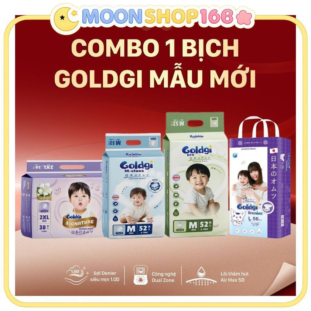 [SIÊU RẺ] Tã Bỉm Goldgi Signature, Goldgi Premium, Goldgi M-Class Chính Hãng Đủ Size