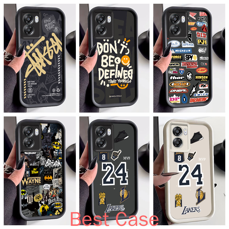 Ốp lưng OPPO A57 5G OPPO A77 5G Ốp Lưng Cool Street Boy Matte Silicone Chống Rơi Ốp Lưng Điện Thoại 