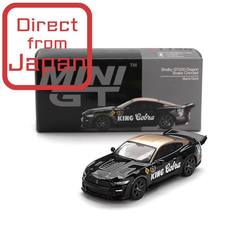 Sunrich MINI GT 1/64 Shelby GT500 Dragonsnake Concept Black/Gold (Left-Hand Drive) Finished Model MG