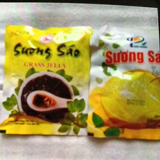 BÁN SỈ 10 GÓI BỘT SƯƠNG SÁO, BỘT LÀM THẠCH TUẤN PHƯƠNG 50 G BỘT NẤU THẠCH.