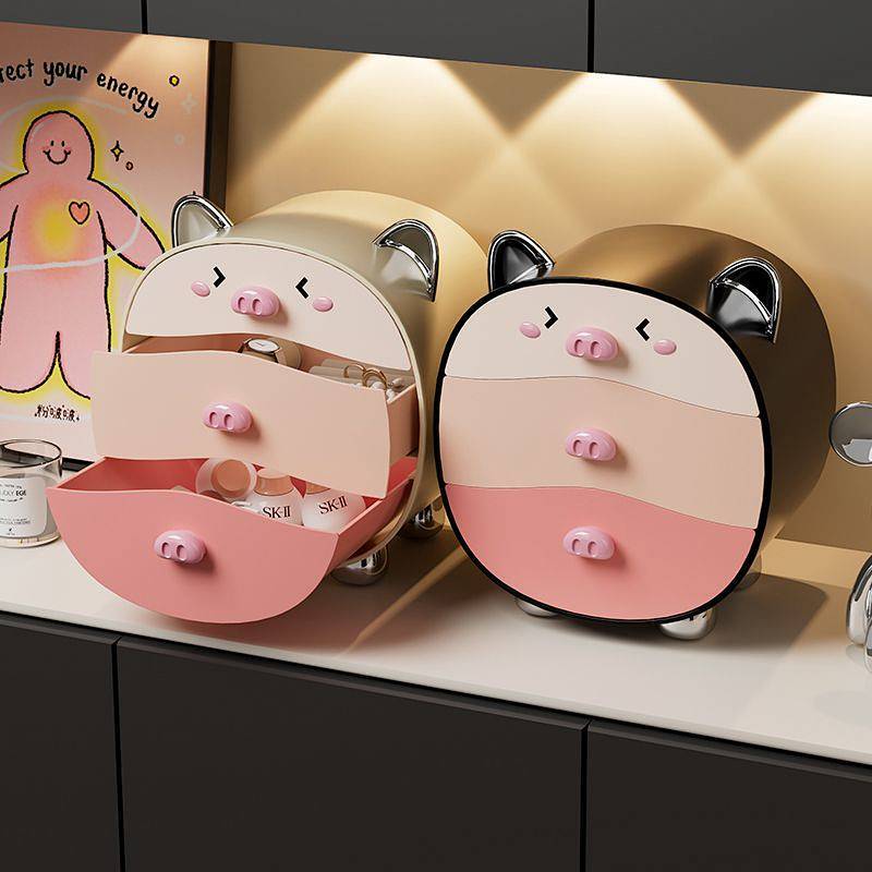 Desktop Storage Box Barrettes Storage Box Cute Multi-Layer Drawer Dormitory Drawer Good-looking Head