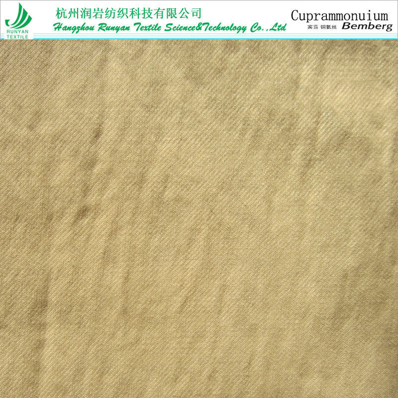 120gsm Đồng Amoniac Cotton Twill Vải 75D * 50 Bingba Đồng Amoniac Lụa Cotton Twill Đồng Amoniac Lụa 