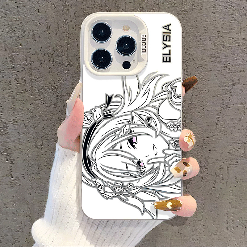 Ốp lưng tương thích Iphone Samsung Vivo hình Elysia Honkai Impact 3 có hiệu ứng IMD IT579