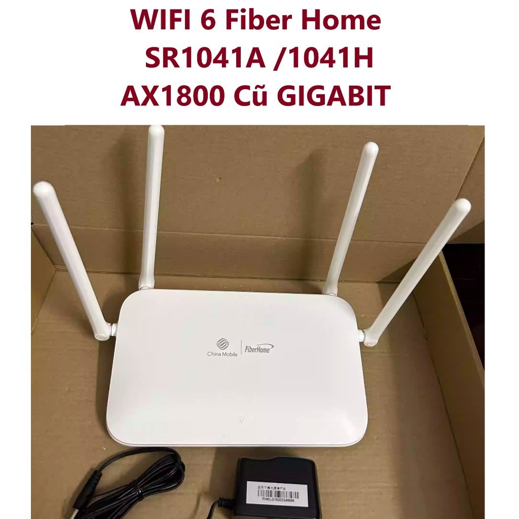 Bộ phát wifi  6 5g băng tần kép 5G Fiberhome SR1041A wifi6 China Mobile đã qua sử dụng