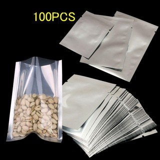 YudhUI 100 Chiếc Túi Nhôm Lá Hộ Gia Đình Saran Bọc Thực Phẩm Máy Hút Chân Không Cấp Thực Phẩm