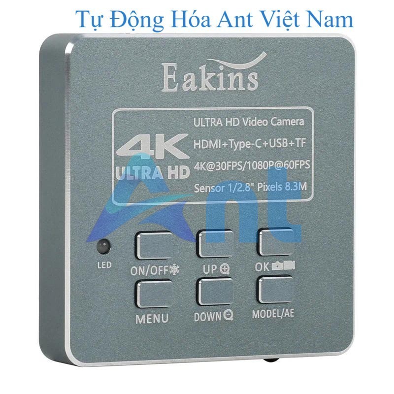 Eakins Sony IMX415 4K 1080P UHD 8.3MP HDMI Type C Video Digital Microscope Camera for Scientific Edu