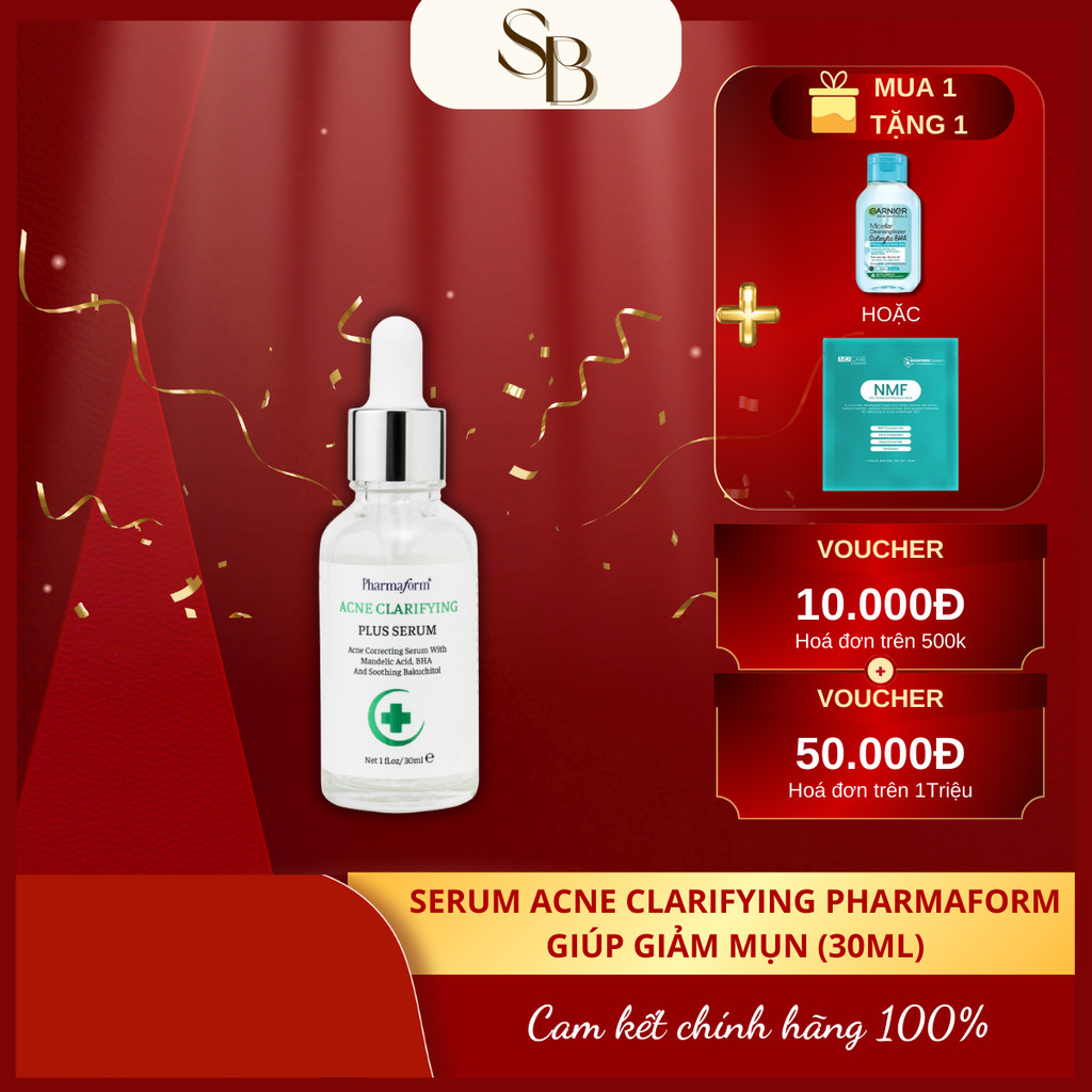 Tinh Chất Pharmaform Acne Clarifying Plus Serum BHA Salicylic Acid + Zinc PCA 30ml