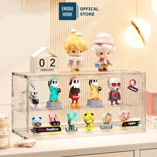  Hộp Đựng Mô Hình Trong Suốt ENODA HOME Hộp Nhựa Mica Cao Cấp Đựng Lego Đồ Chơi PopMart 2 Ngăn HTS002 