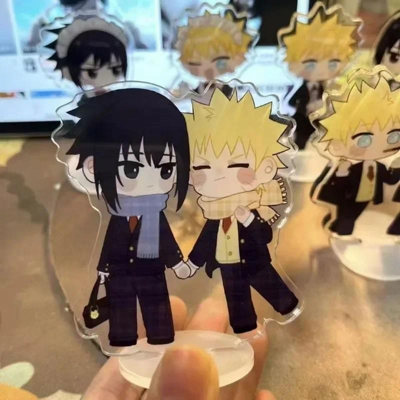 NARUTO Acrylic Stand Figure Uzumaki Naruto Uchiha Sasuke Anime Peripherals Cute Originality Good-loo