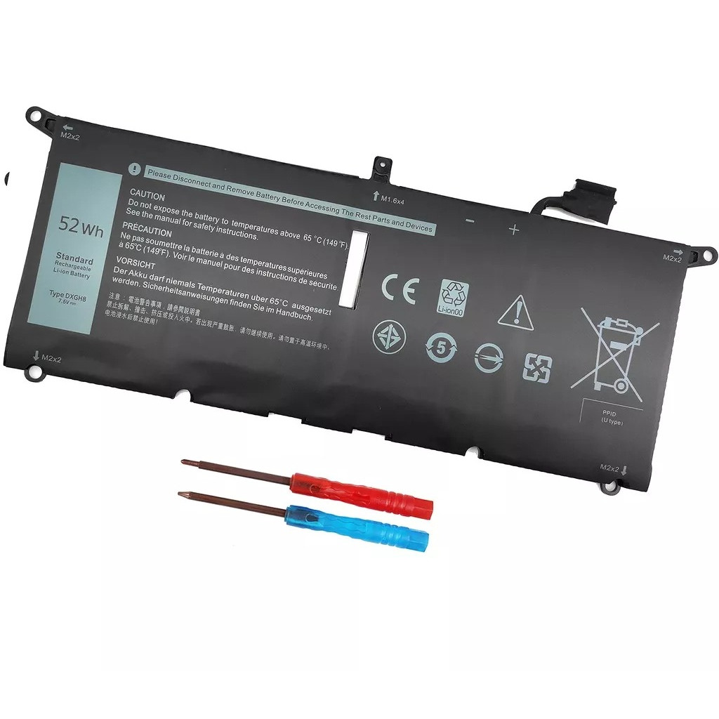 ⭐ Pin Laptop Dell Inspiron 13 5390 5391 7390 H754V G8Vcf Xps 9370 9380 – Dxgh8 52Wh