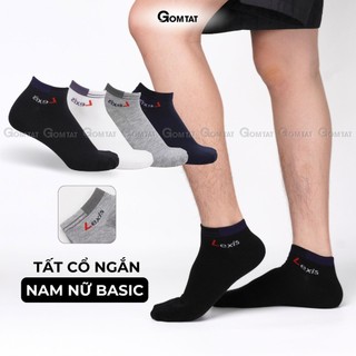   FLASHSALE  Tất cổ ngắn nam nữ cao cấp GOMTAT vớ trơn cổ thấp basic chất cotton thoáng khí - LD-S01-LEXIS-1DOI 