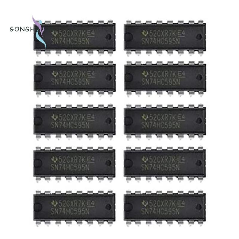 10 CHIẾC IC 74HC595 74HC595N SN74HC595N DIP-16 Logic-Shift Đăng ký