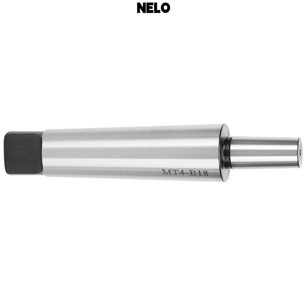 Máy khoan NELO Chuck Arbor, Bộ chuyển đổi ống thẳng mạ điện MT4-B18, Đuôi phẳng Chất liệu thép có độ