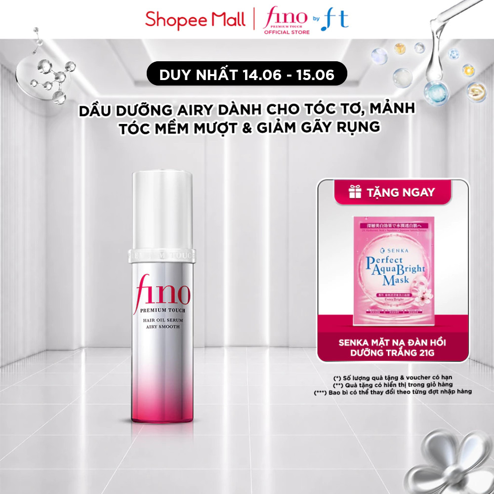 [KOL LIVESTREAM] DẦU DƯỠNG TÓC FINO CAO CÁP AIRY SMOOTH 70ml