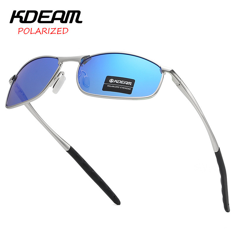 Kính râm phân cực nam kim loại KDEAM UV400 Kính râm điều khiển phân cực Kính nhìn ban đêm