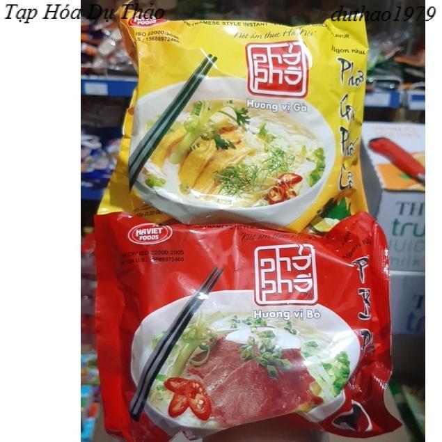 Phở bò/gà Phố Cổ Haviet Foods  gói 63g (combo 2 gói )