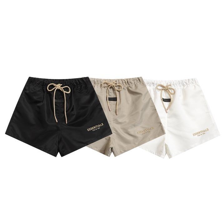 Còn hàng ESSENTIALS FEAR OF GOD FOG Nhãn nhỏ Quần đi biển thông thường bằng Nylon
