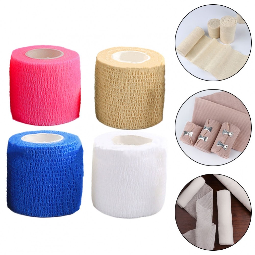 [DOLLDOLL-VN]Bandage Rolls Knee Pads Pink Skin Sports Wrist Pads Wear Resistant Tape