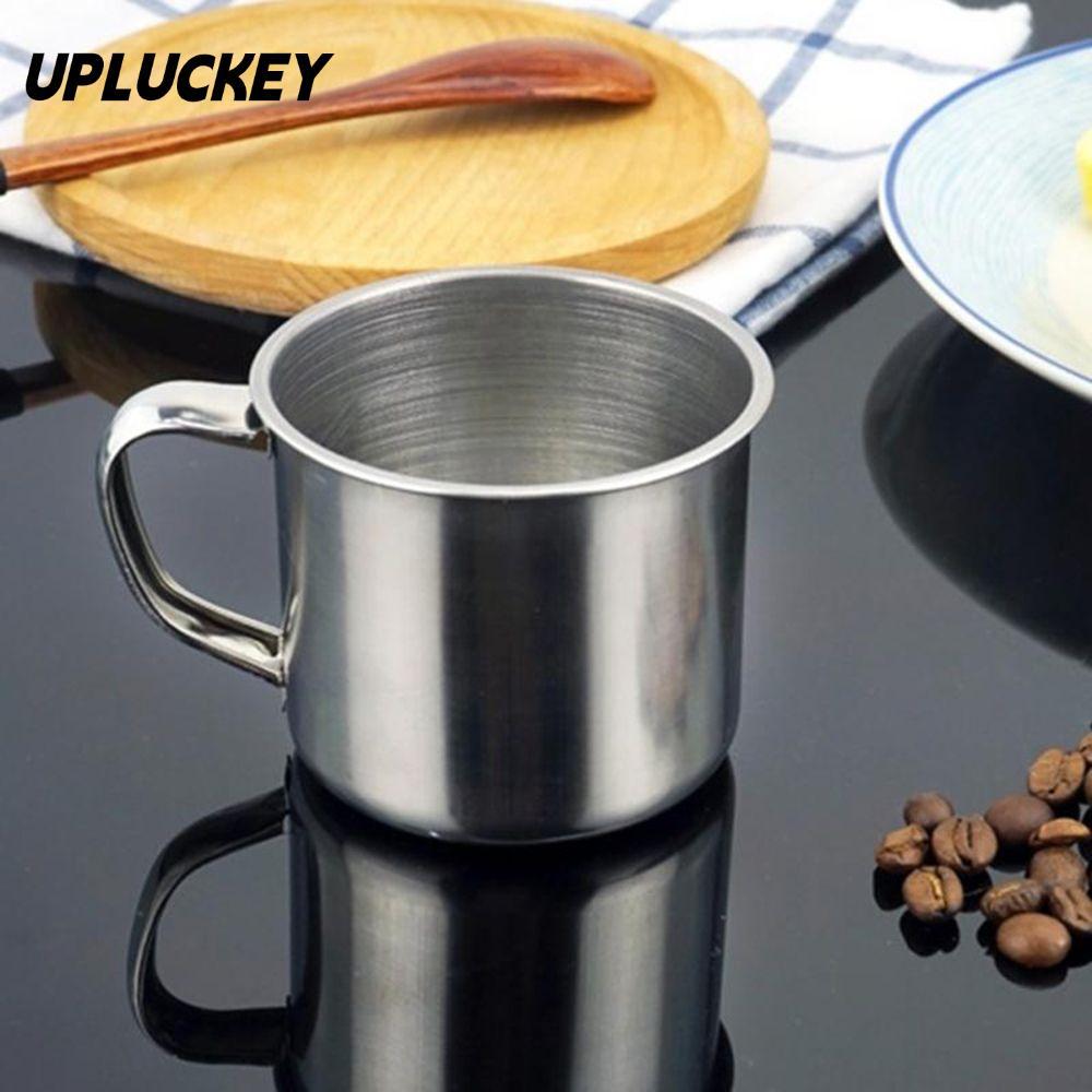 UPLUCKEY 200ml Cốc Di Động Trà Du Lịch Tumbler Pint Thép Không Gỉ