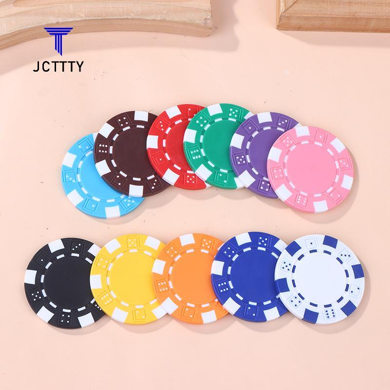 Ketchup 10 Chiếc Nhựa ABS Poker Chips Casino Texas Hold 'em Poker Kim Loại Đồng Xu 11.5g Chip Poker 