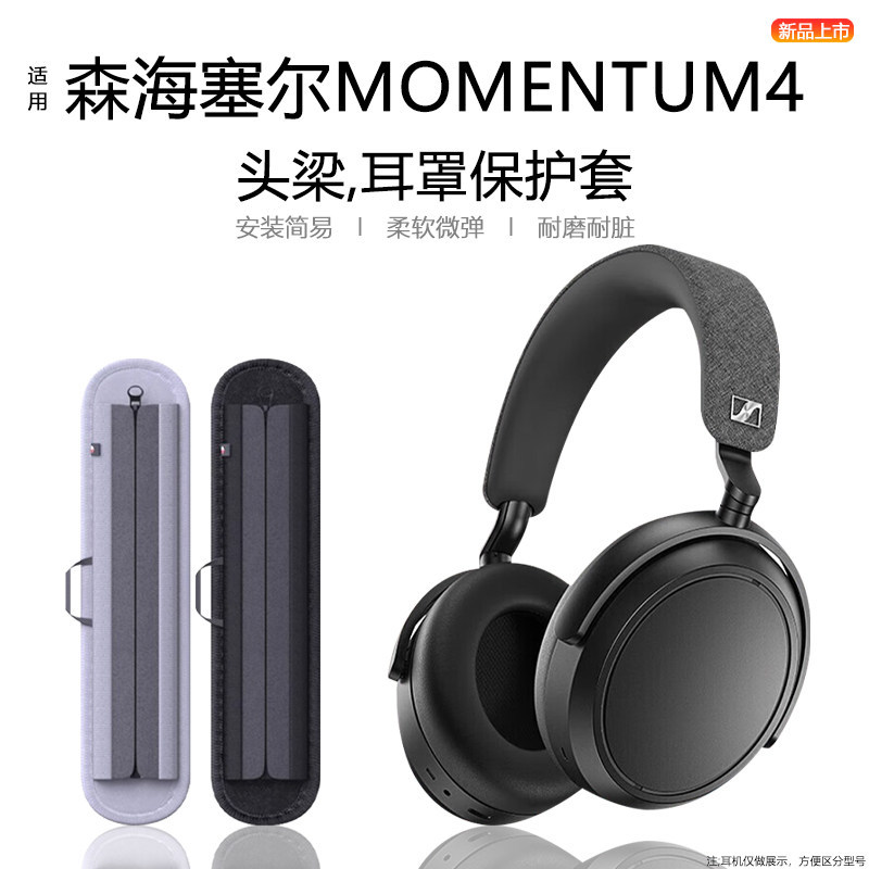 Thích hợp cho Vỏ tai nghe Sennheiser MOMENTUM4 Chống bụi Chống trầy xước Bịt tai Mũ tai Silicon Vỏ m