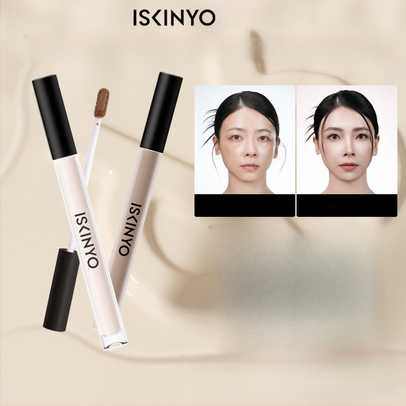 ISKINYO Multi Tone Liquid Makeup Stick Matte Shade Bao gồm Highlight Shadow Blush Kết cấu kết hợp mị