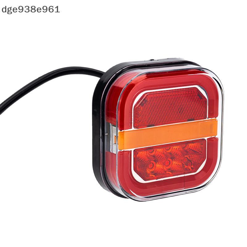 DGE 2pcs 4inch Led Đuôi đèn 12V 24V phía sau phanh tín hiệu lần lượt cho Trailer xe buýt Pickup.