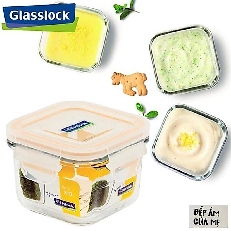 Hộp đựng đồ ăn dặm cho bé 210ml-GL544(SET 3 HỘP)