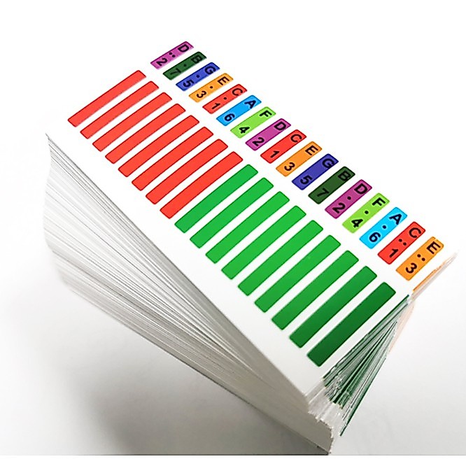 Giấy dán phím Đàn kalimba giá rẻ 17 phím