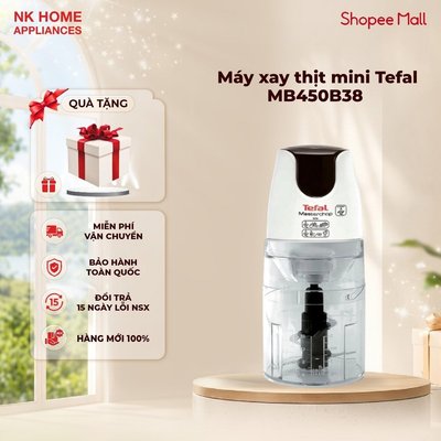 Máy xay thịt mini Tefal MB450B38 0.5 lít - Công suất 500W - Nhập khẩu Thổ Nhĩ Kỳ - Hang chính hãng