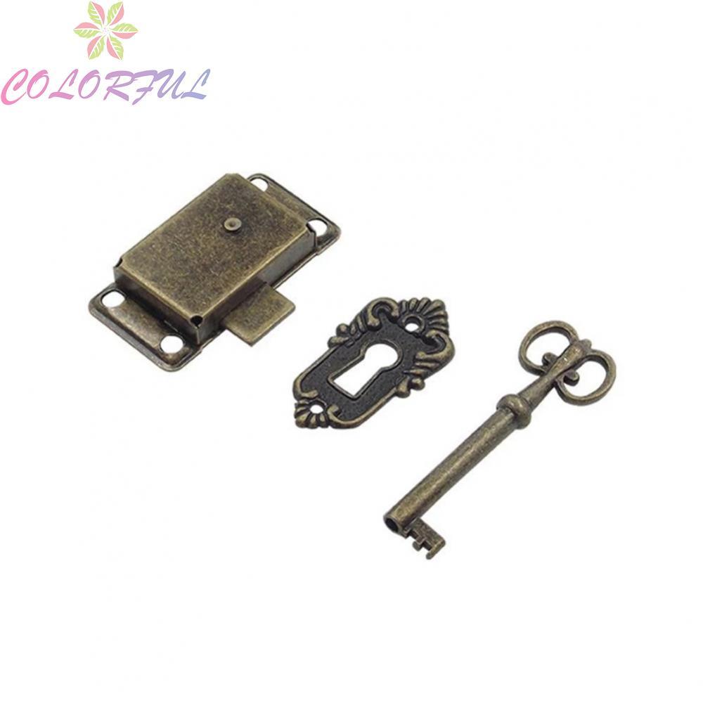 Cabinet Door Locks Decorative Cover Drawer Gift Box Home Jewellery Box 2 X