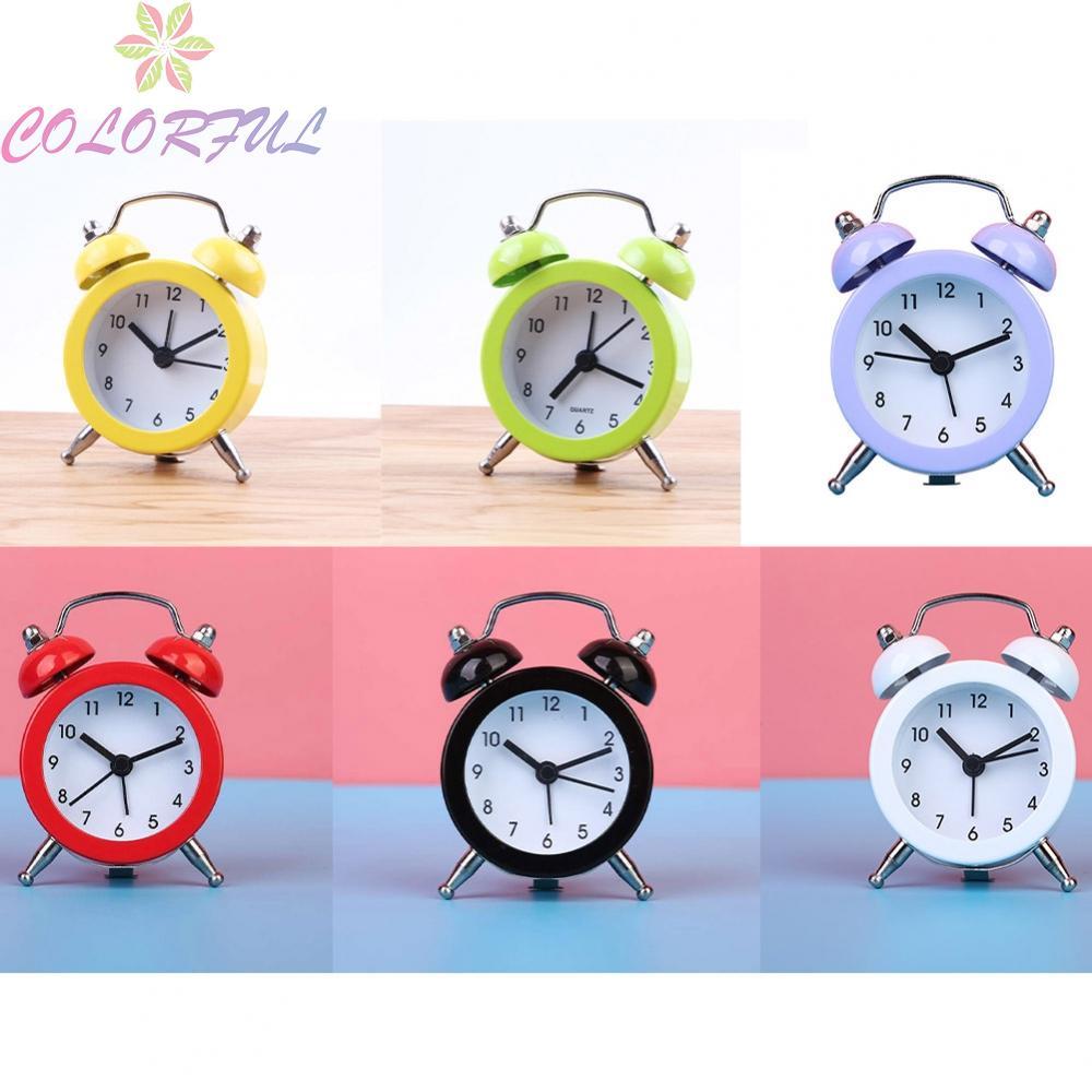 Vintage Style Twin Bell Alarm Clock Classic Analog Clock for Nightstand