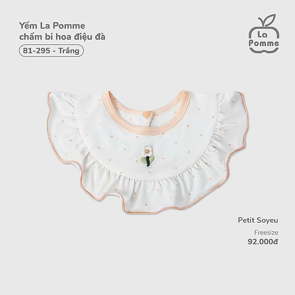 [La pomme] (Phụ kiện La pomme) Yếm, băng đô La pomme cho bé gái BST Tháng 3 năm 2026