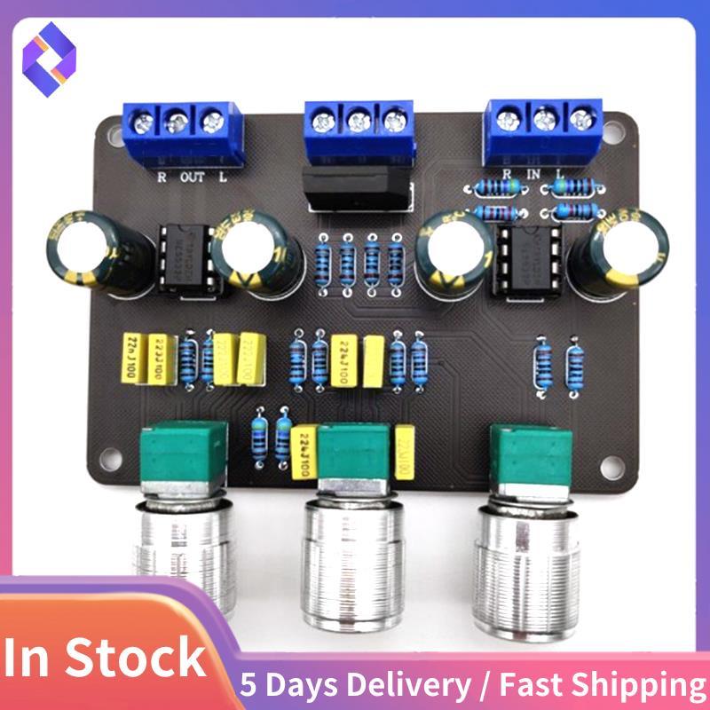 Dual NE5532 Tone Stereo Preamplifier Board Âm Thanh HiFi Amprifier Equalizer Preamp Treble Tone Cont